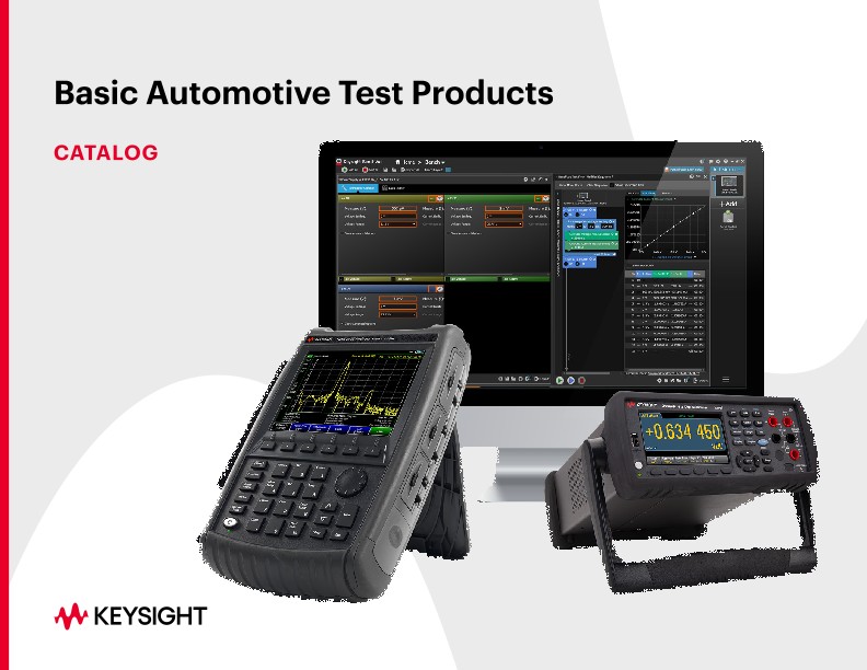 Basic Automotive Test Products Catalog PDF Asset Page Keysight